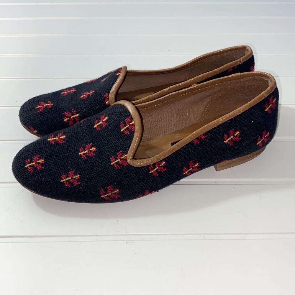 Zalo Needlepoint Floral Loafer Gem